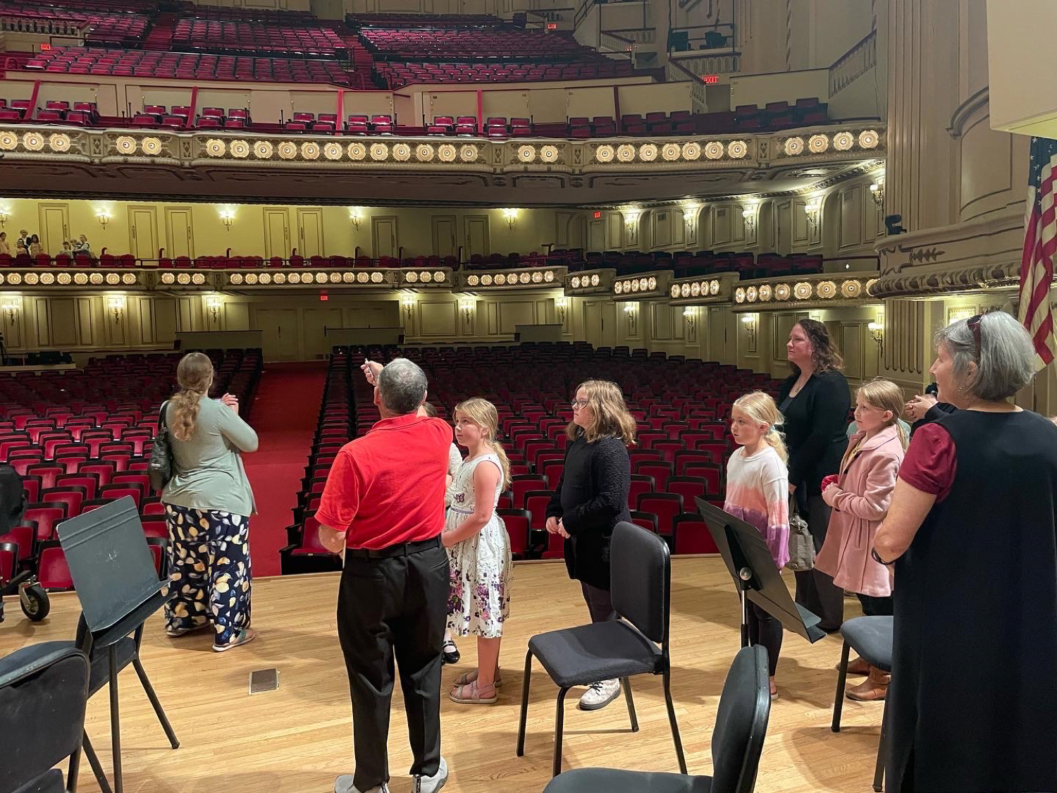 TOuring Powell on stage